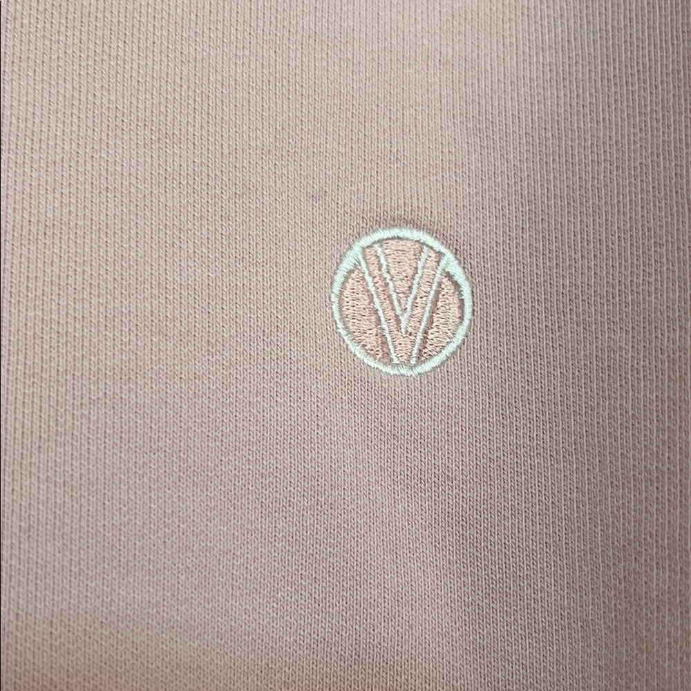 Vetements Embroidered Logo Crewneck Sweatshirt Pink Unisex Sz M - Oversized - Picture 5 of 13